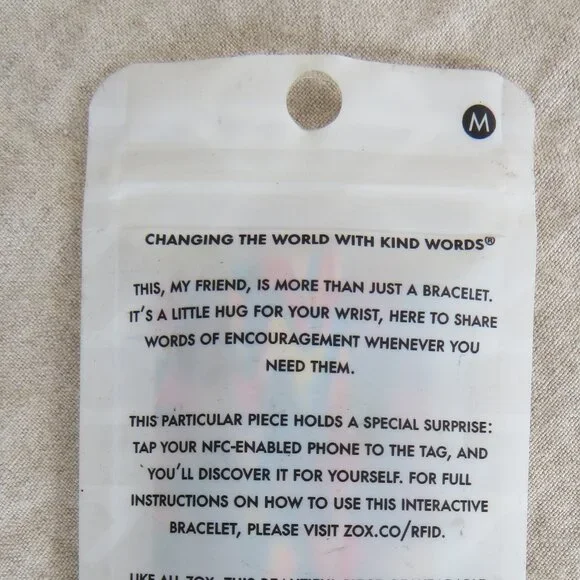 ZOX 'Let Them' Affirmation Bracelet SIZE Medium NEW - Colorful - Picture 7 of 7